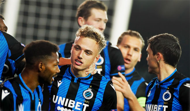 Noa Lang of Club Brugge during the Jupiler Pro League match